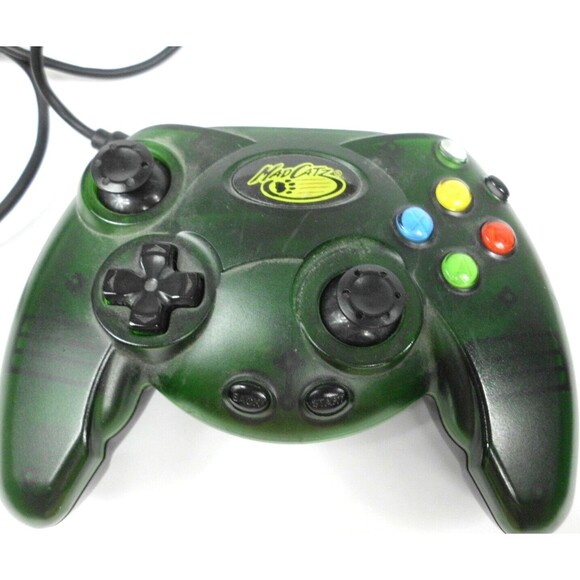 MadCatz XBOX Wired Video Game Controller Clear Green #4516 Breakaway 2003 - Picture 2 of 7